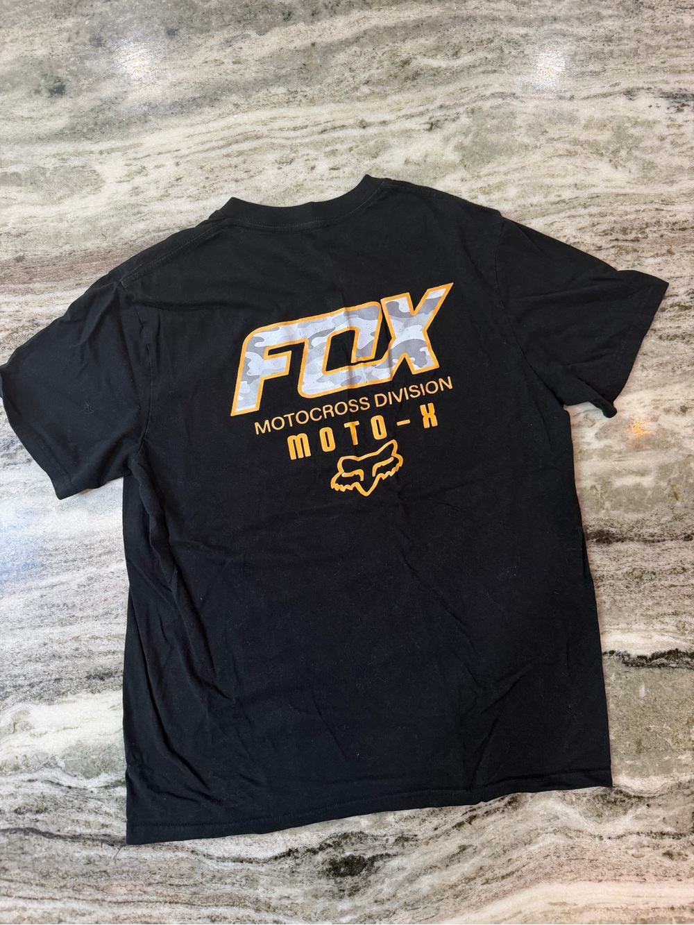 Fox Racing Moto-X Short Sleeve Graphic Tee in Black with Yellow Accent
Men’s Sma